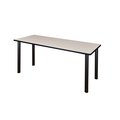 Kee Rectangle Tables > Training Tables > Kee Training Tables, 66 X 24 X 29, Wood|Metal Top, Maple MT6624PLBPBK